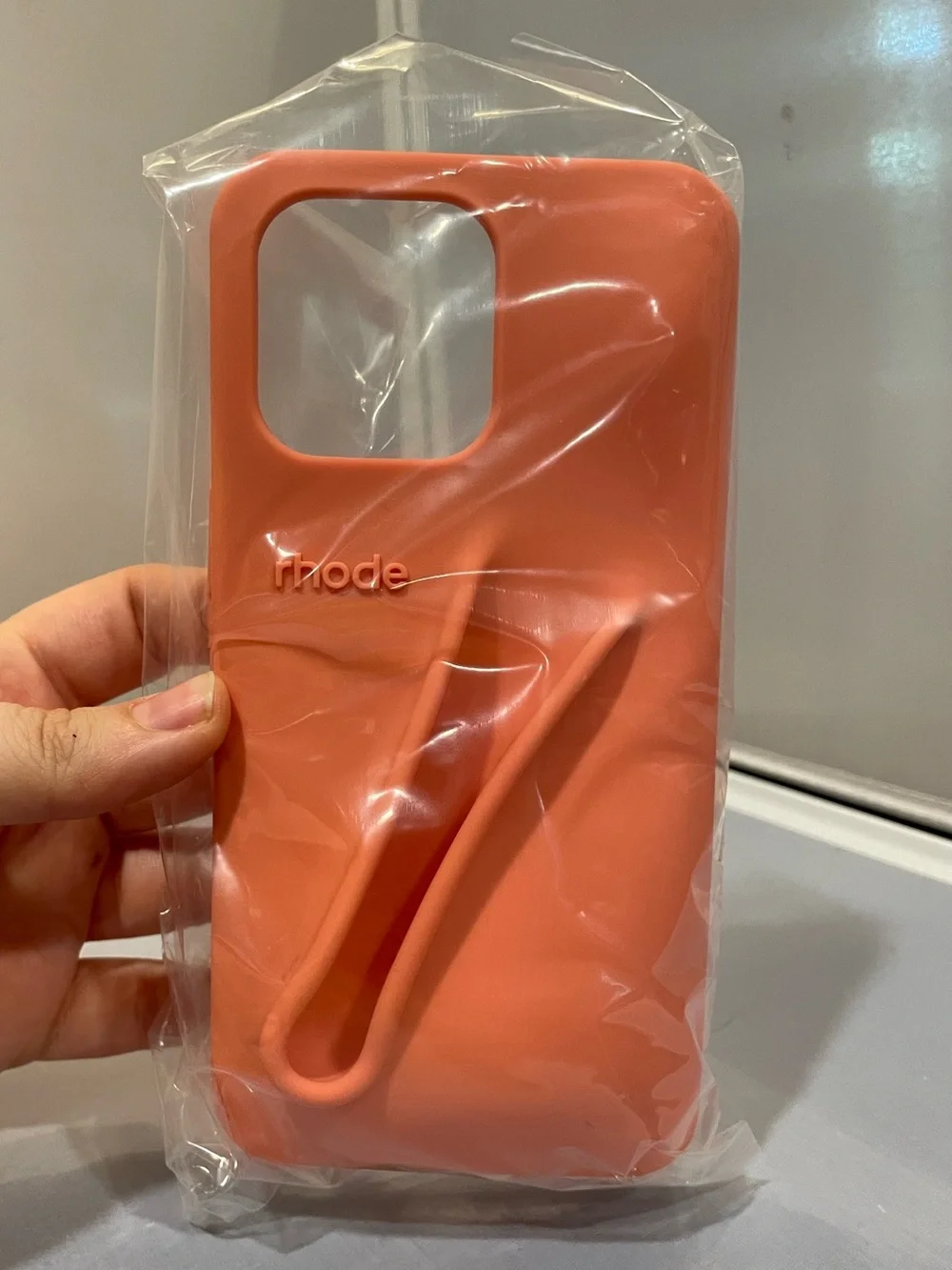 NIB Rhode Auth Silicone iPhone 15 Pro Max Phone Peptide Lip Case Peach Pit R $38